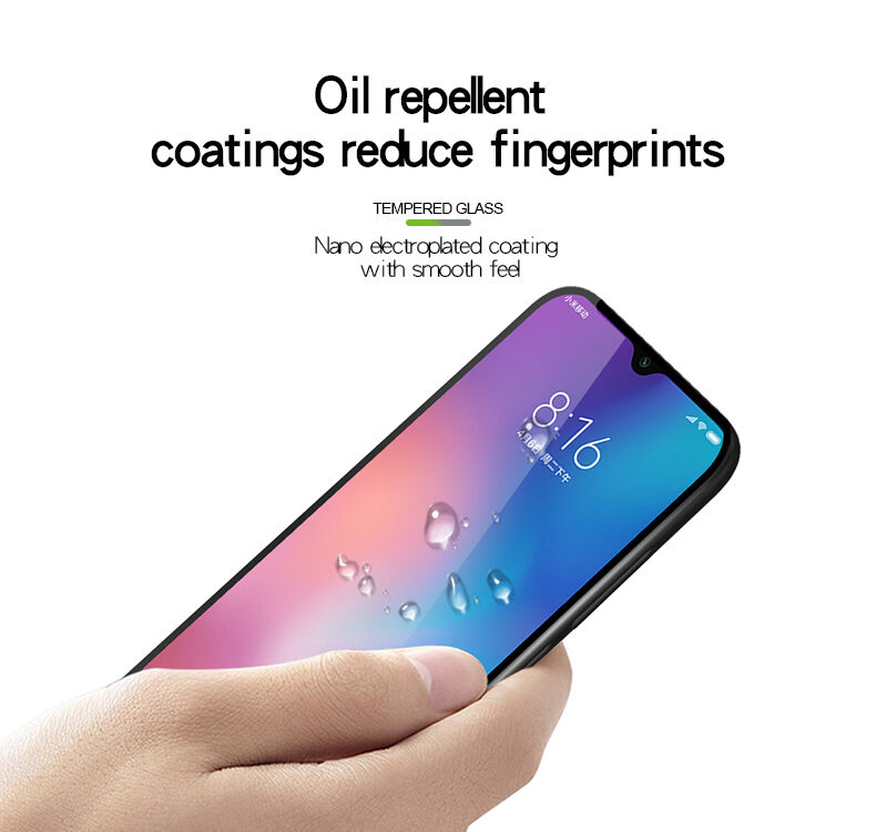 Pinwuyo edzett 3D üveg Xiaomi Mi 9 - fekete