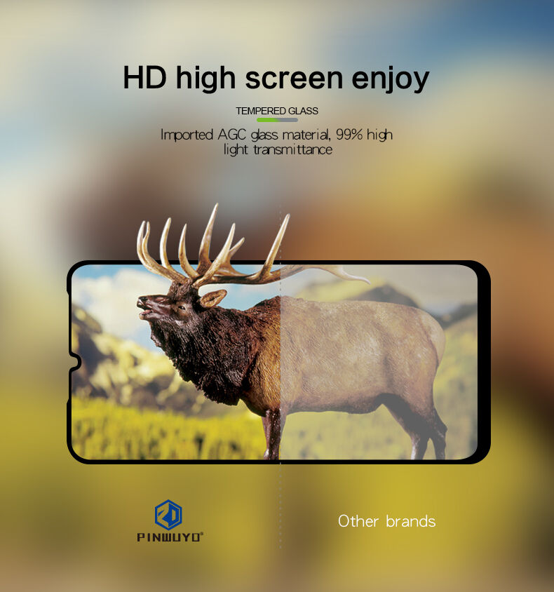 Pinwuyo edzett 3D üveg Xiaomi Mi 9 - fekete