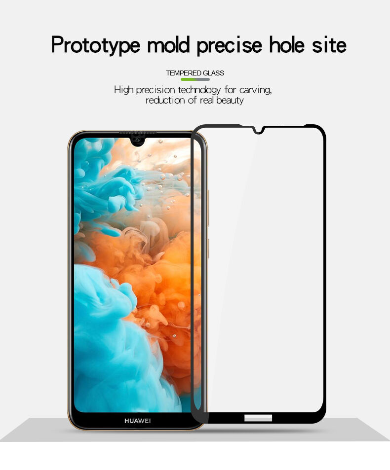 Pinwuyo edzett 2,5D üveg Huawei Y6 (2019) - fekete