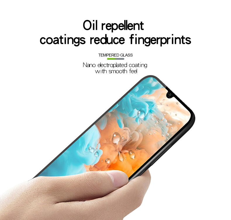 Pinwuyo edzett 2,5D üveg Huawei Y6 (2019) - fekete