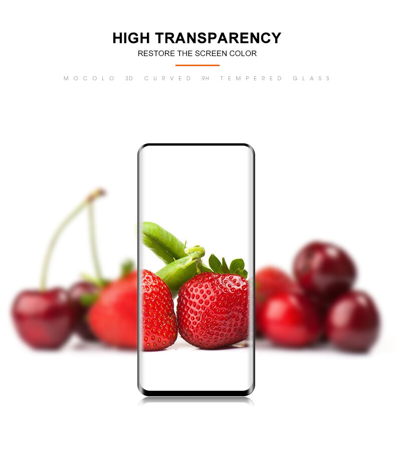 Mocolo edzett 3D üveg Samsung Galaxy S10 - fekete