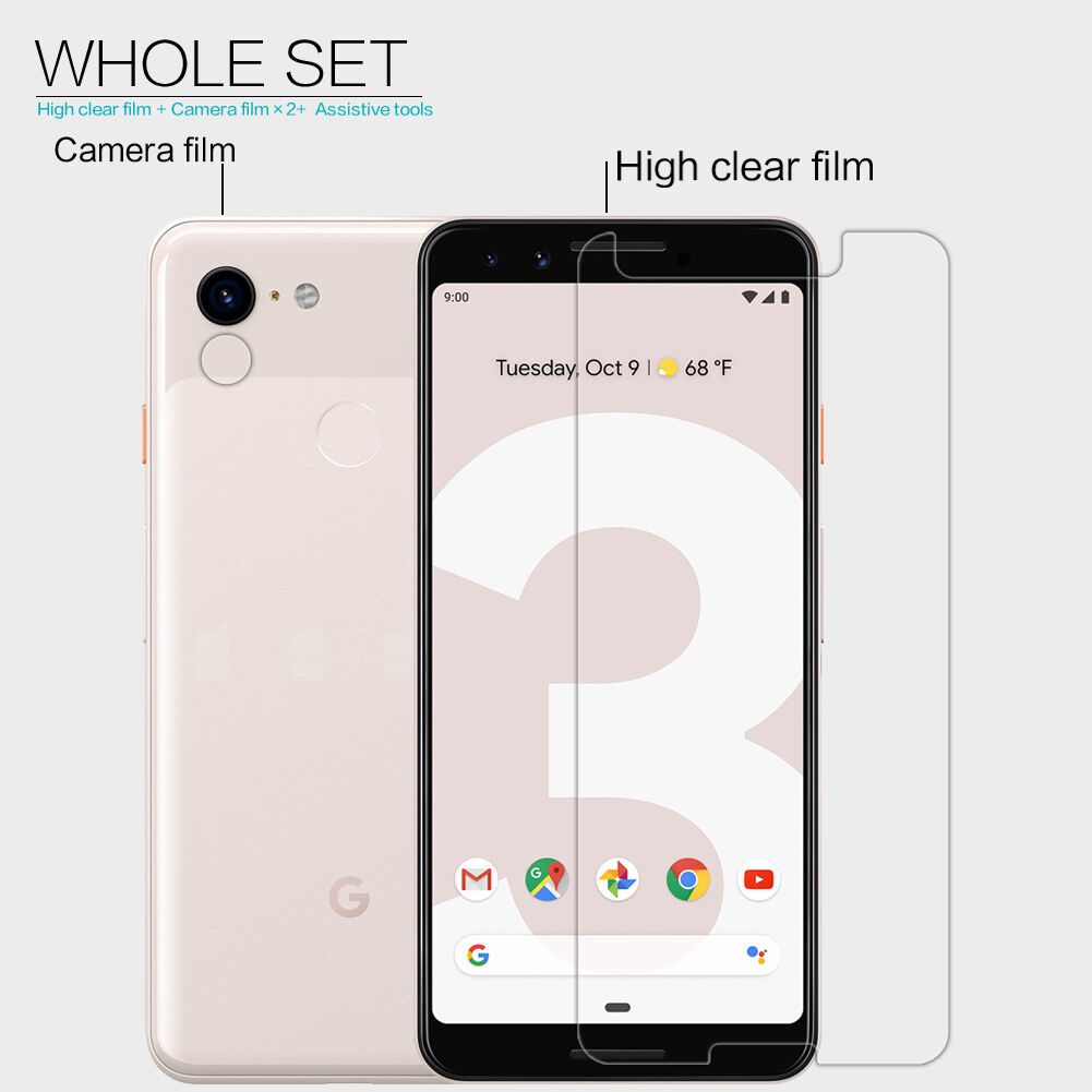 Nillkin védő fólia Google Pixel 3 - átlátszó