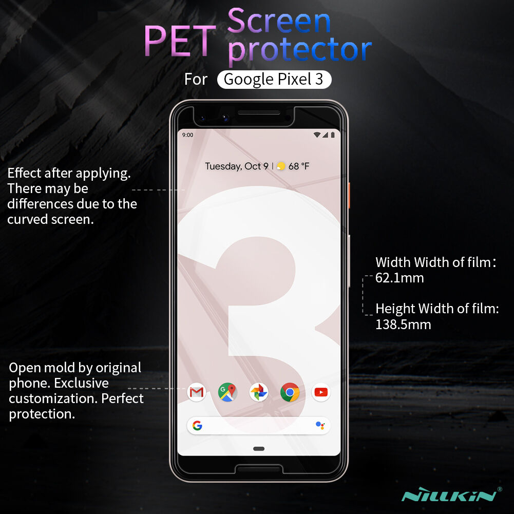 Nillkin védő fólia Google Pixel 3 - átlátszó