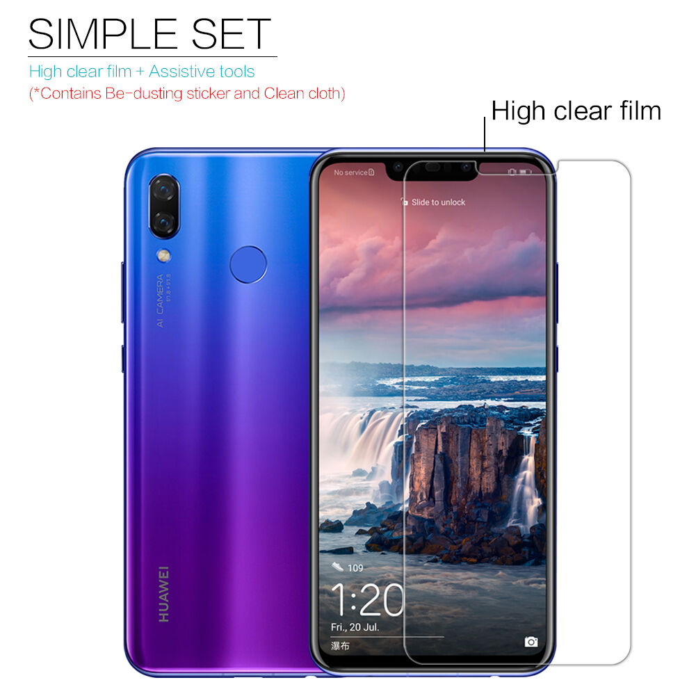 Nillkin anti-fingerprint védő fólia Huawei Nova 3 - átlátszó