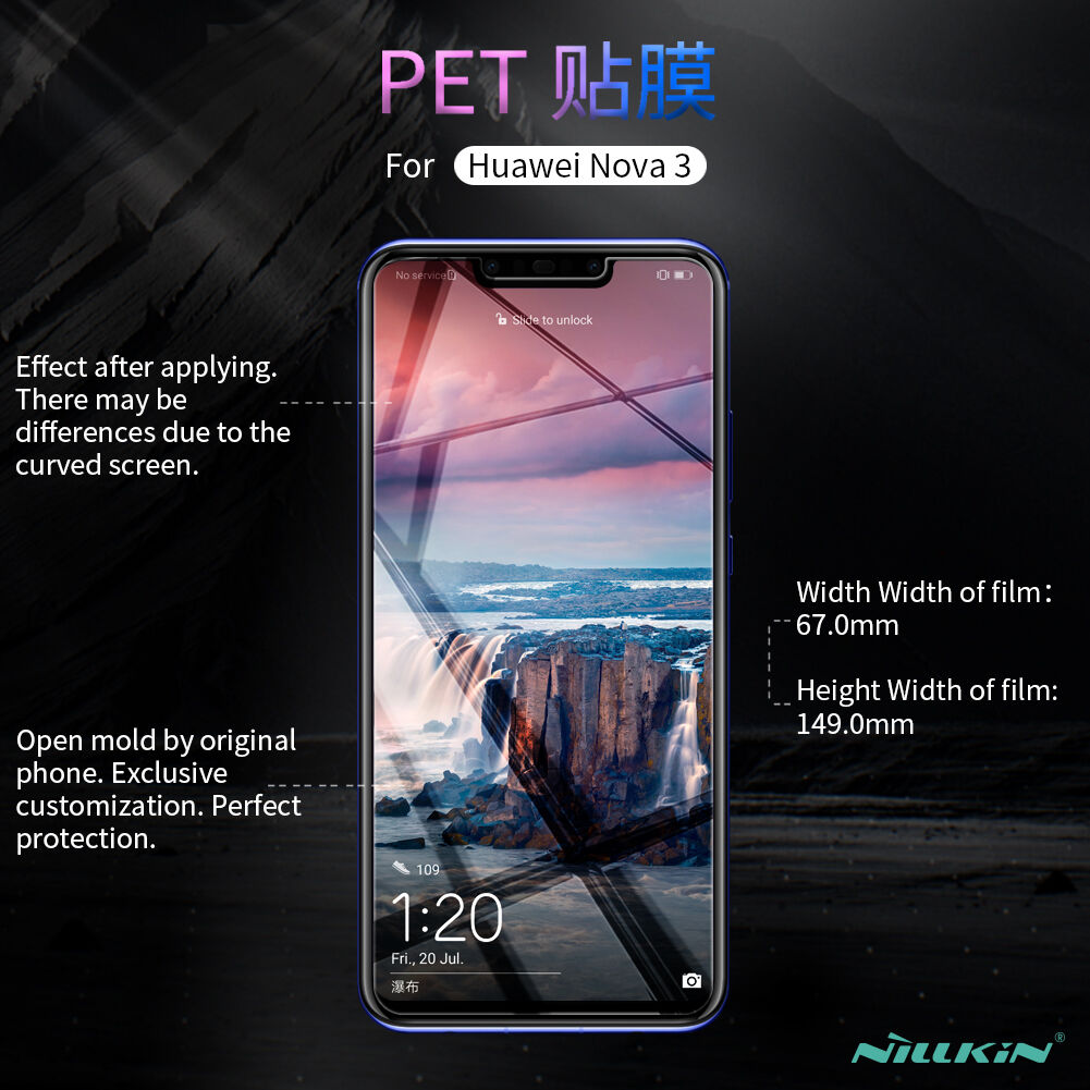 Nillkin anti-fingerprint védő fólia Huawei Nova 3 - átlátszó