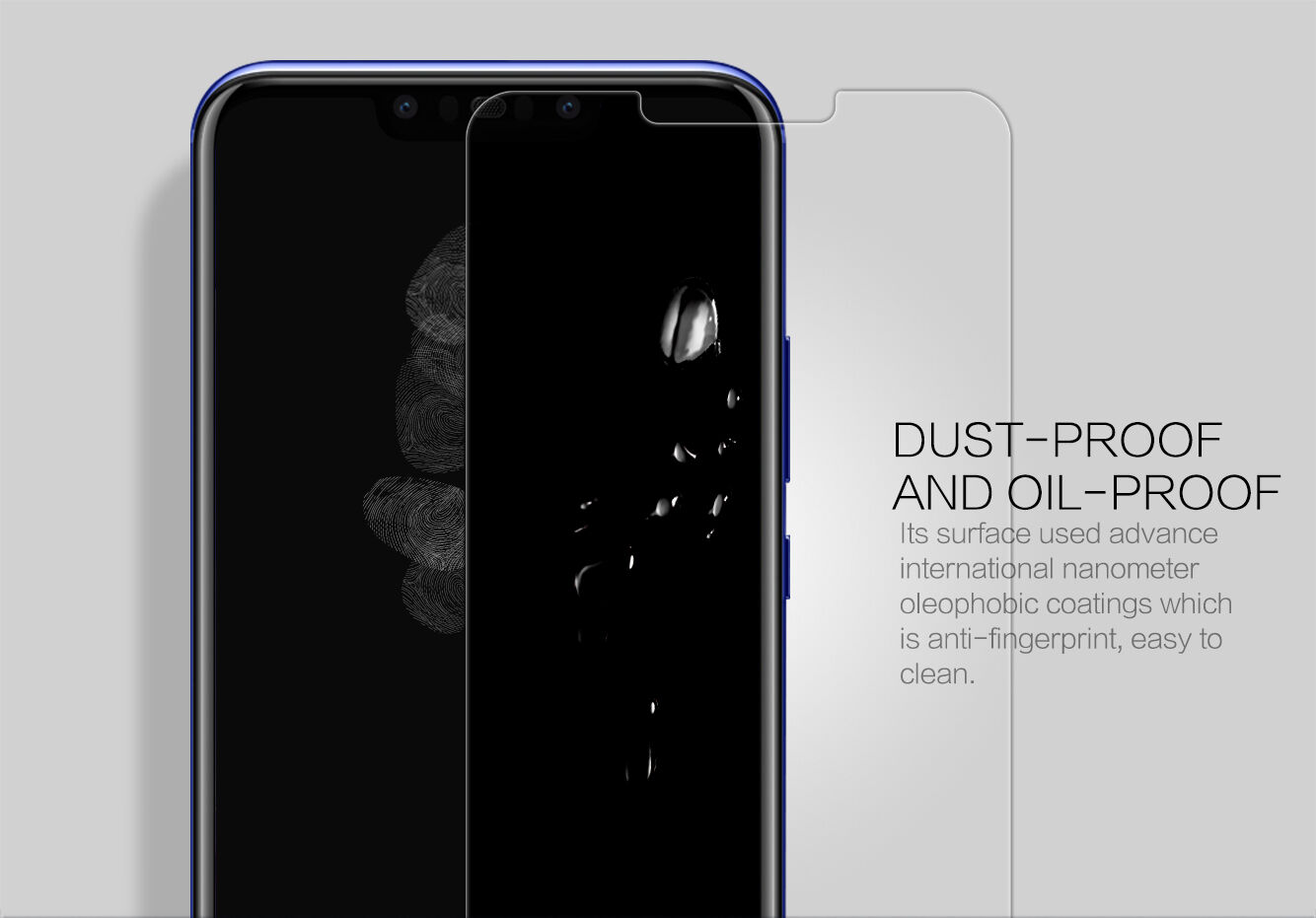 Nillkin edzett 2,5D üveg Huawei Nova 3 - átlátszó