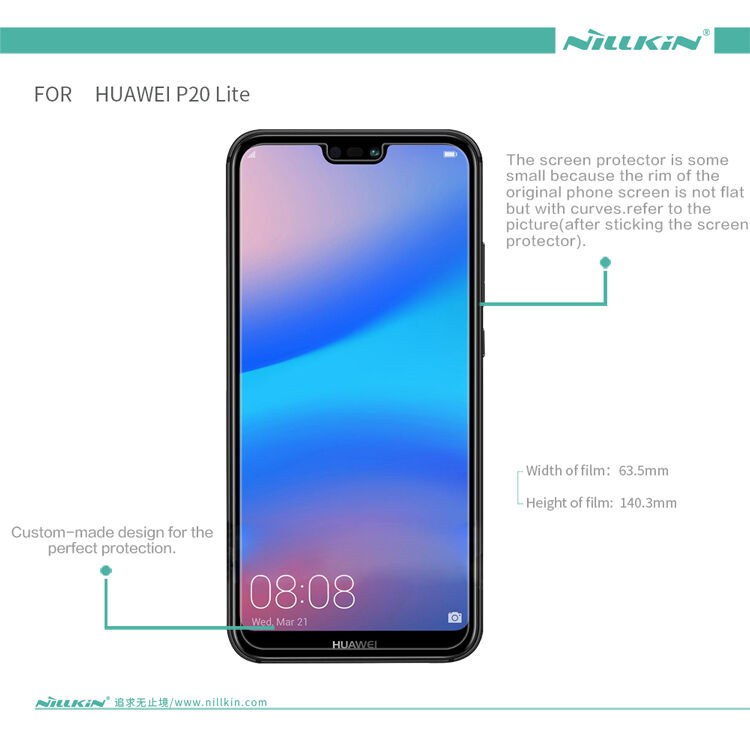 Nillkin védő fólia Huawei P20 Lite - átlátszó