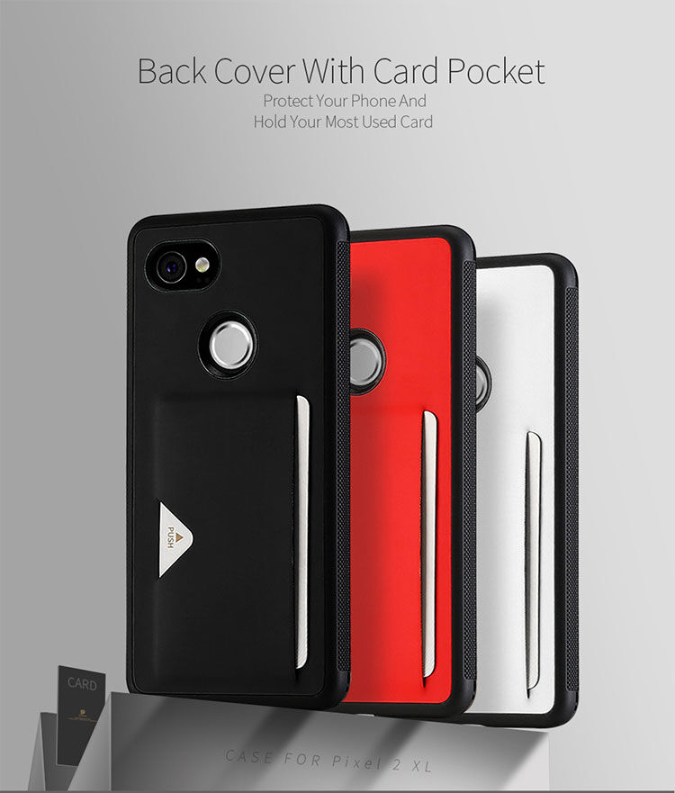Dux Ducis Pocard bőr tok Google Pixel 2XL - piros