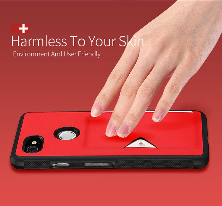 Dux Ducis Pocard bőr tok Google Pixel 2XL - piros