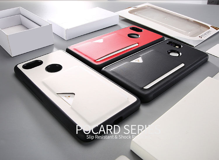 Dux Ducis Pocard bőr tok Google Pixel 2XL - piros