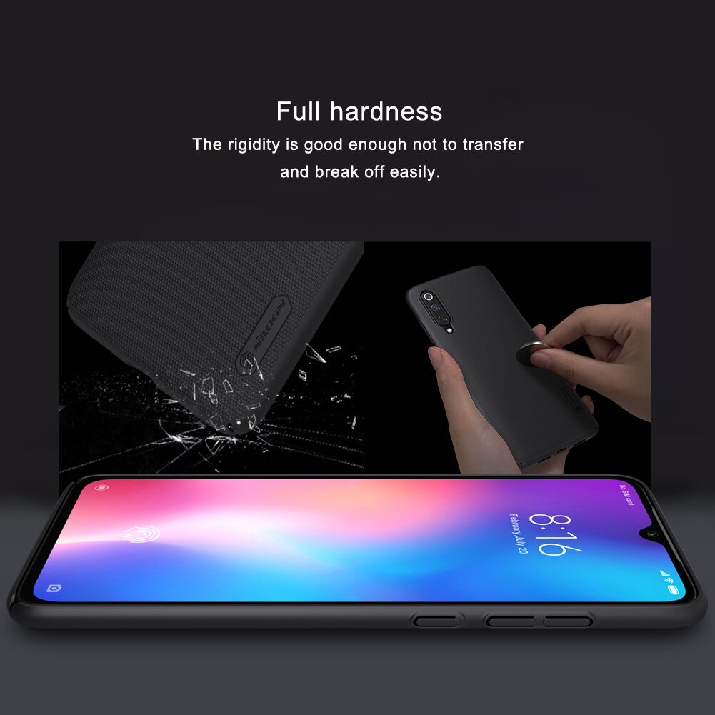 Nillkin bordás tok edzett műanyagból Xiaomi Mi 9 - piros