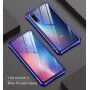 Tok fém kerettel és edzett üveggel Xiaomi Mi 9 - kék