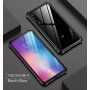 Tok fém kerettel és edzett üveggel Xiaomi Mi 9 - kék