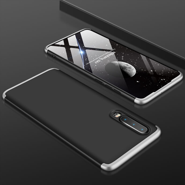 GKK összetett tok edzett műanyagból Huawei P30 - piros-fekete