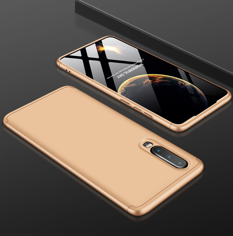 GKK összetett tok edzett műanyagból Huawei P30 - piros-fekete