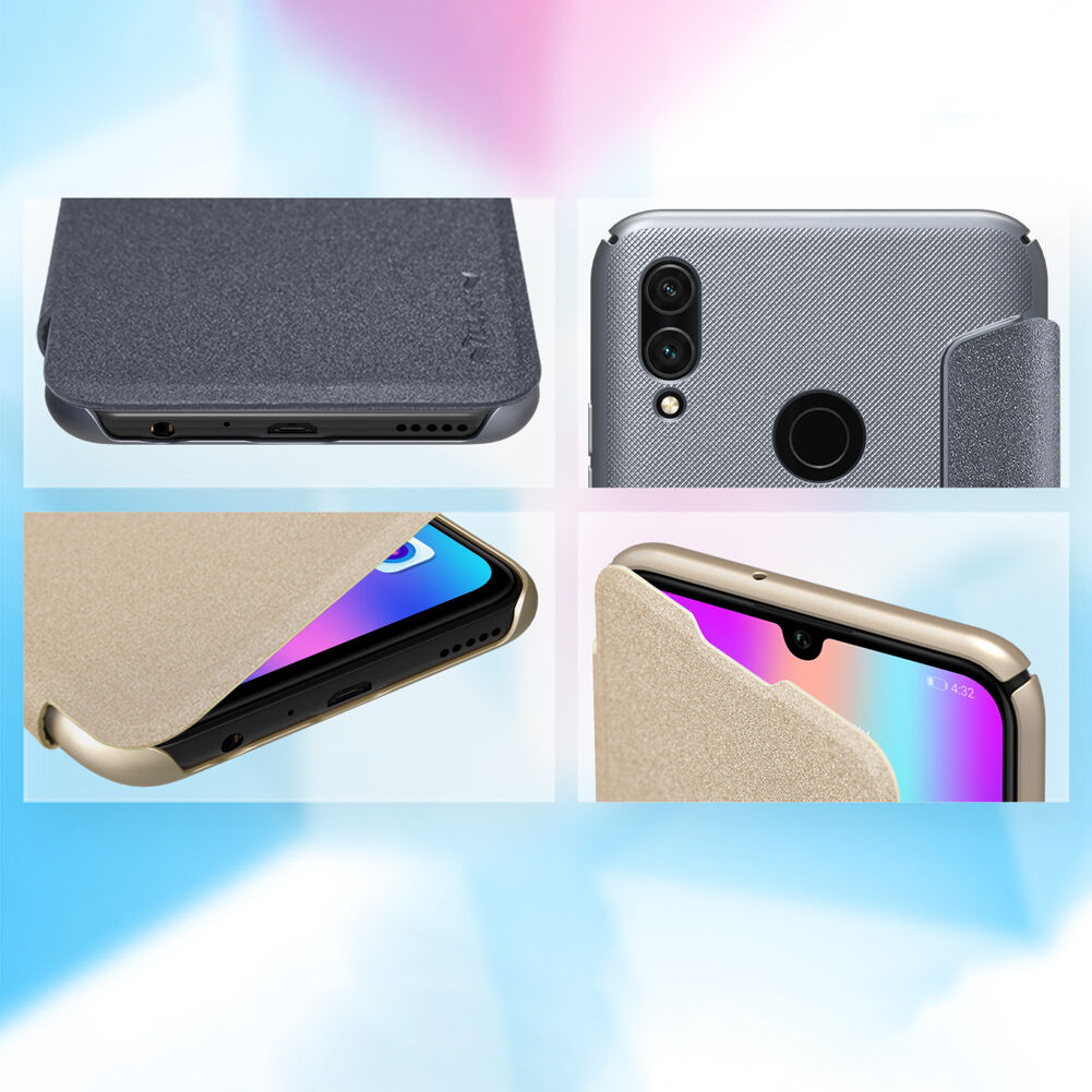 Nillkin Sparkle flip cover tok Honor 10 Lite - szürke