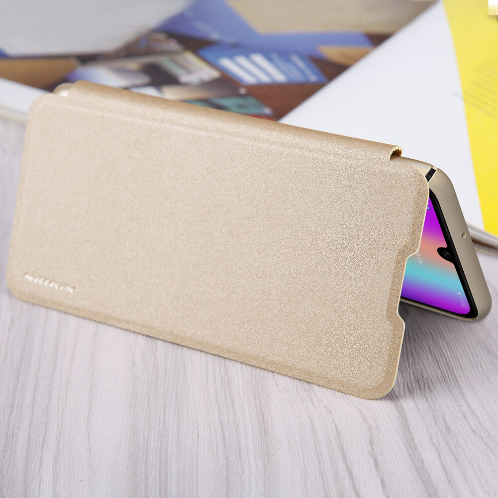 Nillkin Sparkle flip cover tok Honor 10 Lite - szürke Nillkin Sparkle flip cover tok Honor 10 Lite - szürke