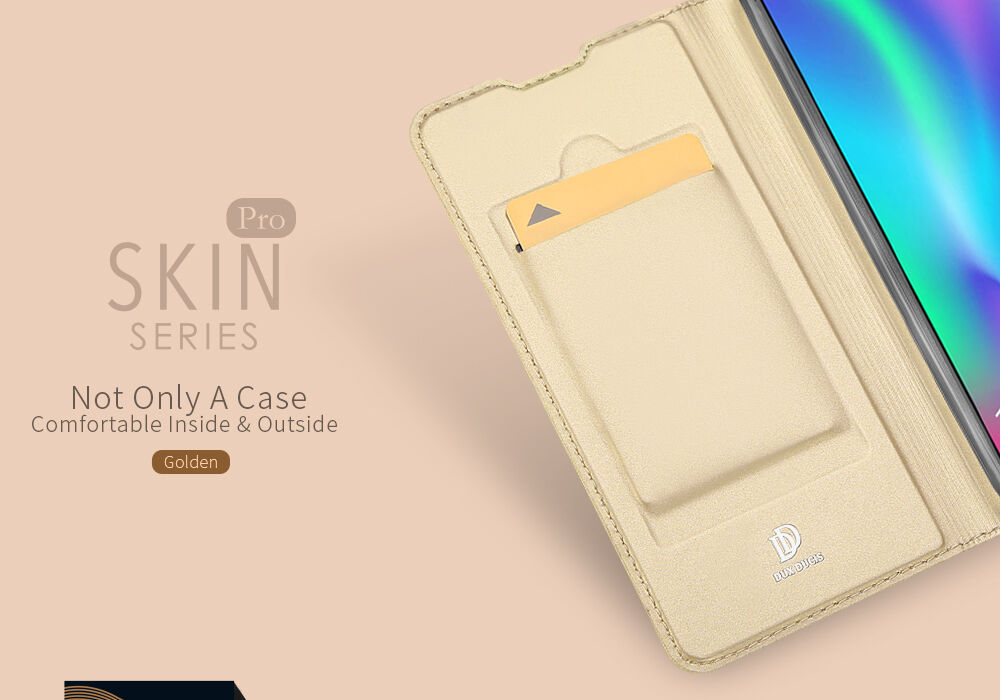 Dux Ducis Skin Pro flip cover tok Honor 10 Lite - sötétkék