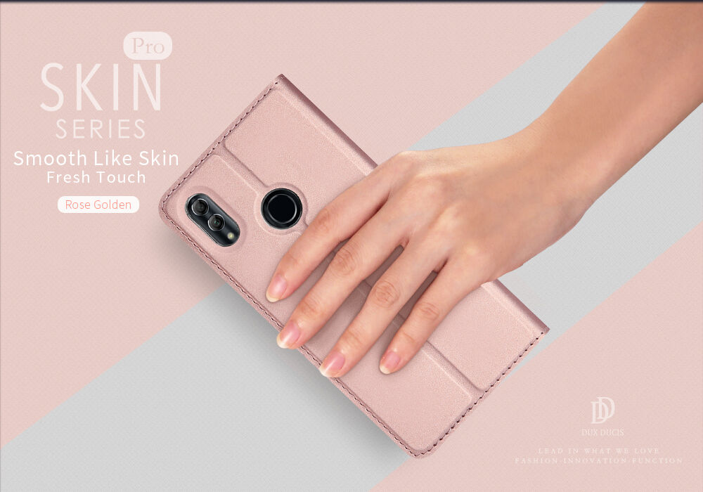 Dux Ducis Skin Pro flip cover tok Honor 10 Lite - arany