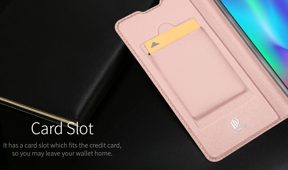 Dux Ducis Skin Pro flip cover tok Honor 10 Lite - arany