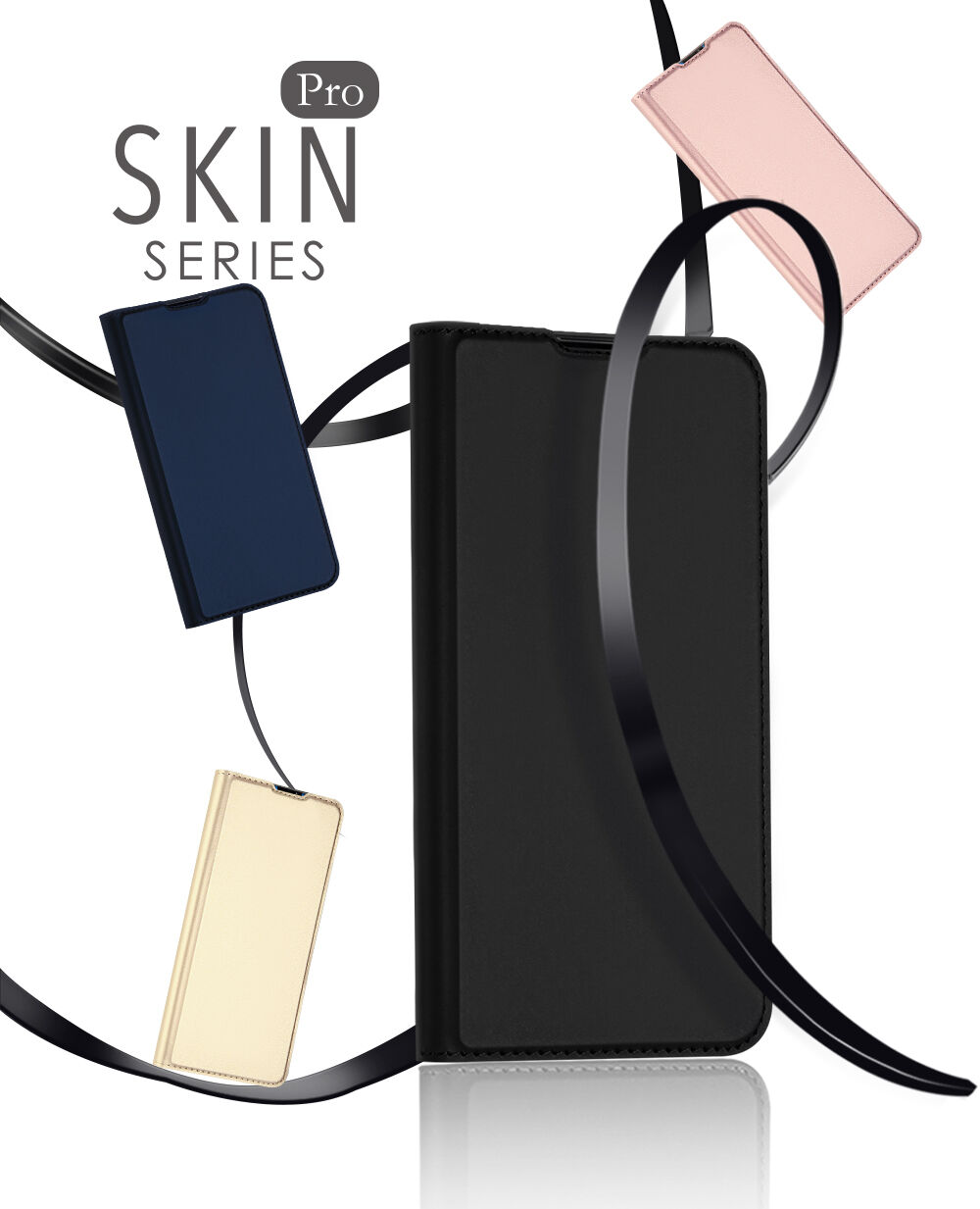 Dux Ducis Skin Pro flip cover tok Honor 10 Lite - arany