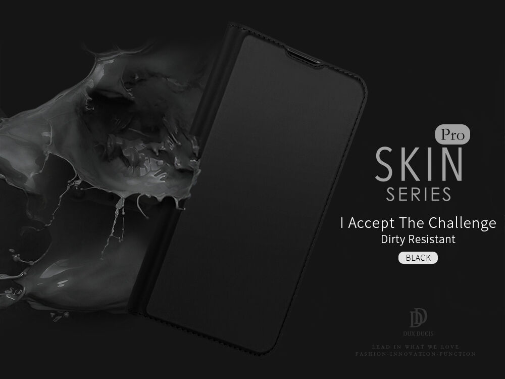 Dux Ducis Skin Pro flip cover tok Honor 10 Lite - fekete