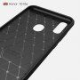 Tok csiszolt és karbon textúrával Huawei P Smart (2019) / Honor 10 Lite - sötétkék