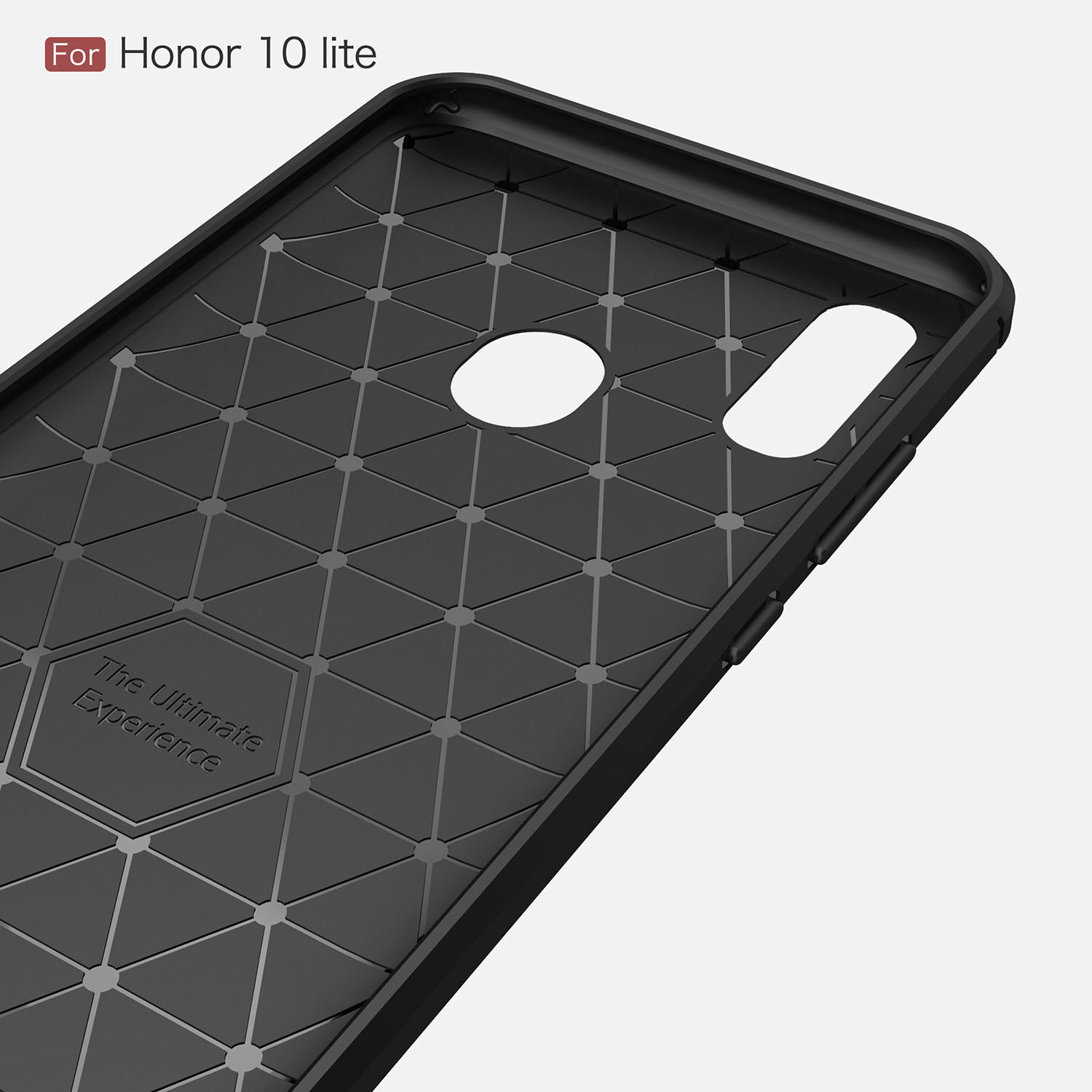 Tok csiszolt és karbon textúrával Huawei P Smart (2019) / Honor 10 Lite - sötétkék