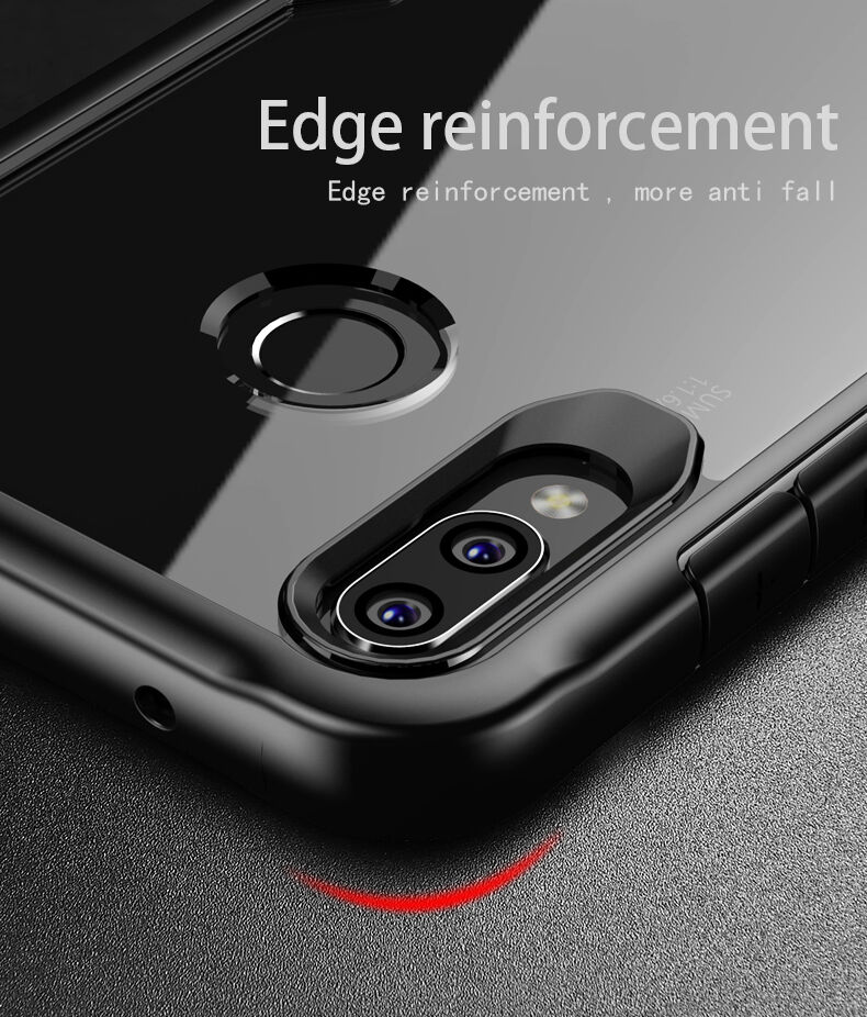 Ipaky átlátszó tok kerettel Huawei Nova 3 - fekete