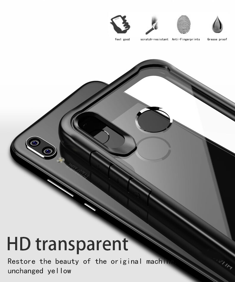 Ipaky átlátszó tok kerettel Huawei Nova 3 - fekete
