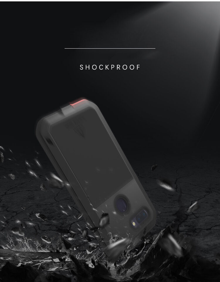 Love Mei szuper tartós fém tok Huawei P20 Lite - fekete