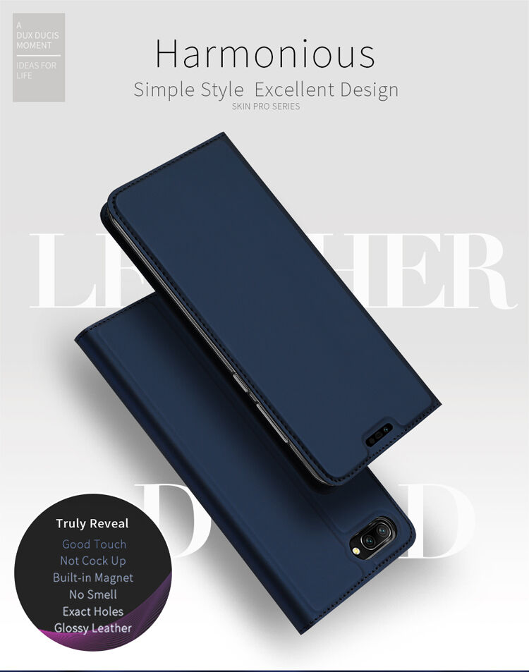 Dux Ducis Skin Pro flip cover tok Honor 10 - sötétkék