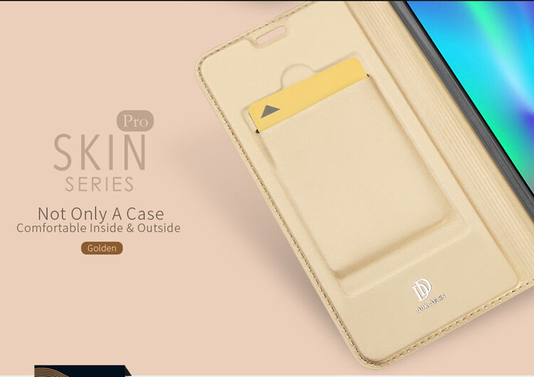 Dux Ducis Skin Pro flip cover tok Honor 10 - sötétkék
