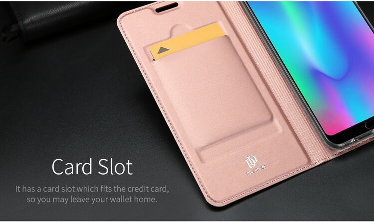 Dux Ducis Skin Pro flip cover tok Honor 10 - sötétkék