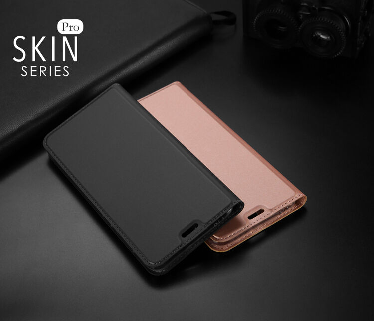 Dux Ducis Skin Pro flip cover tok Honor 10 - sötétkék