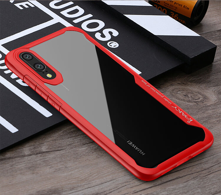 Ipaky átlátszó tok kerettel Huawei P20 Lite - fekete