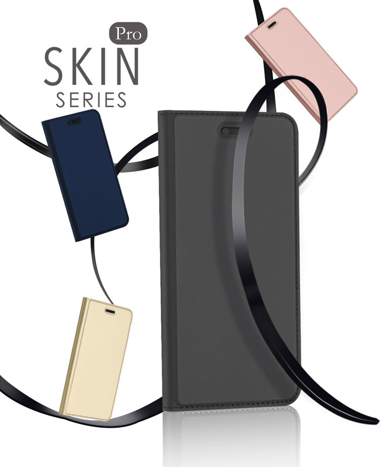 Dux Ducis Skin Pro flip cover tok Huawei P20 Lite - rózsaszín-arany