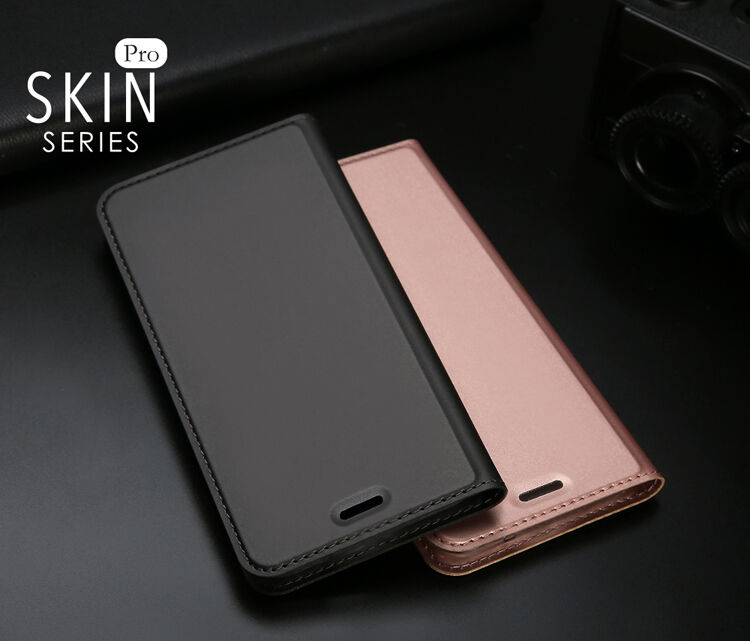 Dux Ducis Skin Pro flip cover tok Huawei P20 Lite - rózsaszín-arany
