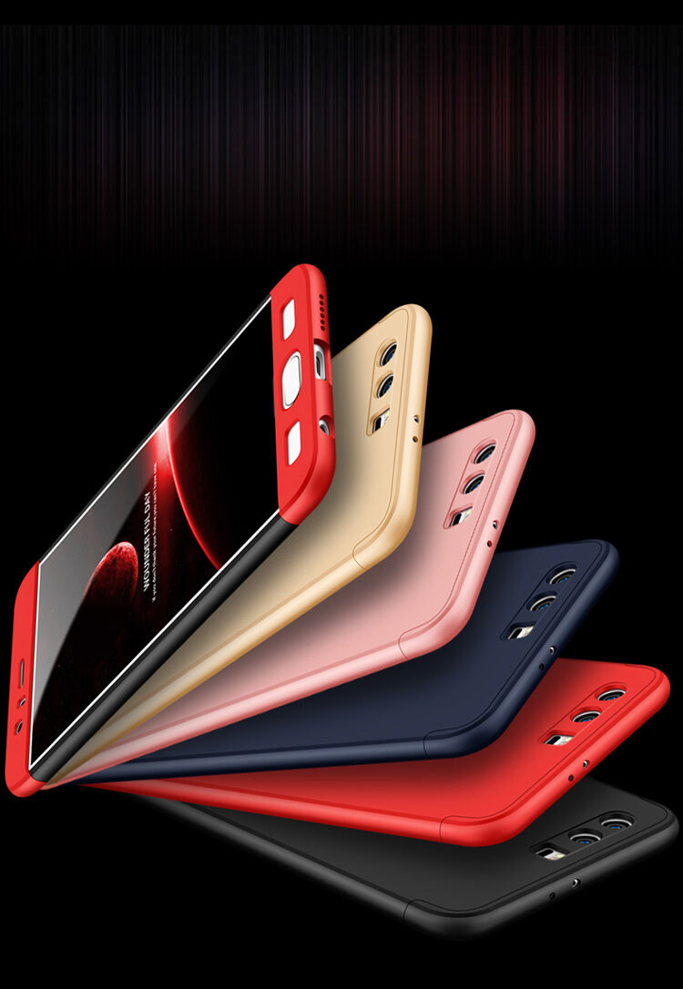 Matt egész telefonos tok Honor 9 - rózsaszín-arany
