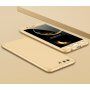 Matt egész telefonos tok Honor 9 - rózsaszín-arany