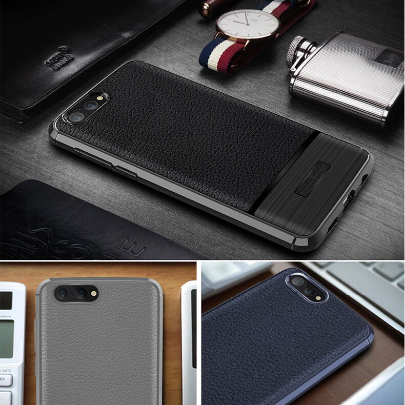 Tok csiszolt és bőr textúrával Honor View 10 - piros