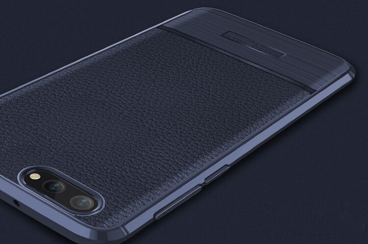 Tok csiszolt és bőr textúrával Honor View 10 - piros