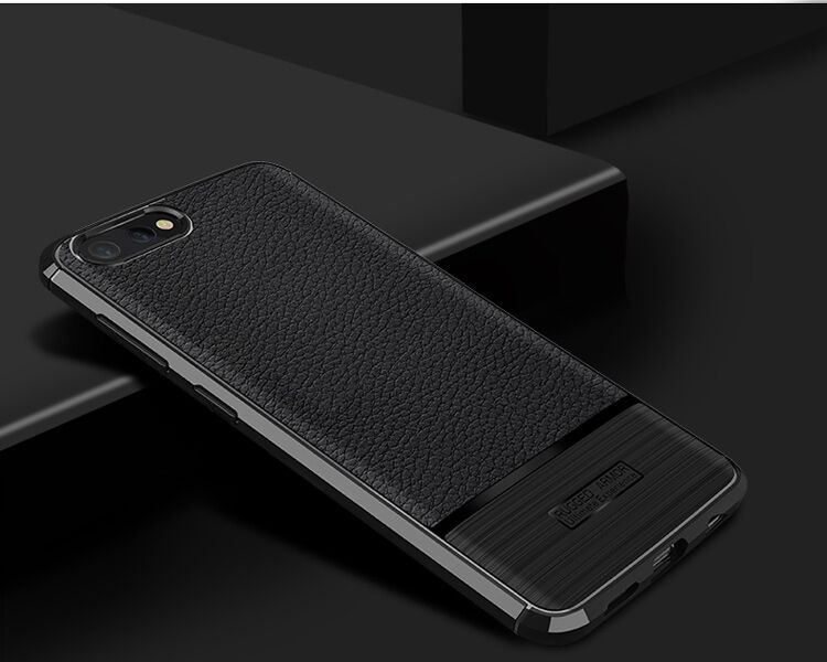 Tok csiszolt és bőr textúrával Honor View 10 - piros