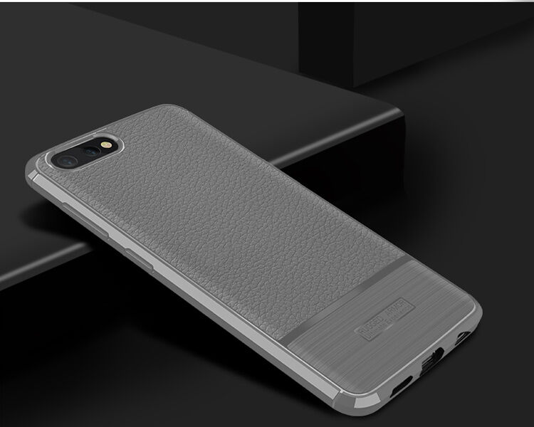 Tok csiszolt és bőr textúrával Honor View 10 - piros
