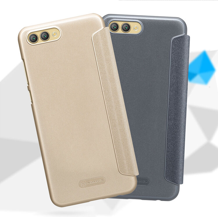 Nillkin Sparkle flip cover tok Honor View 10 - arany