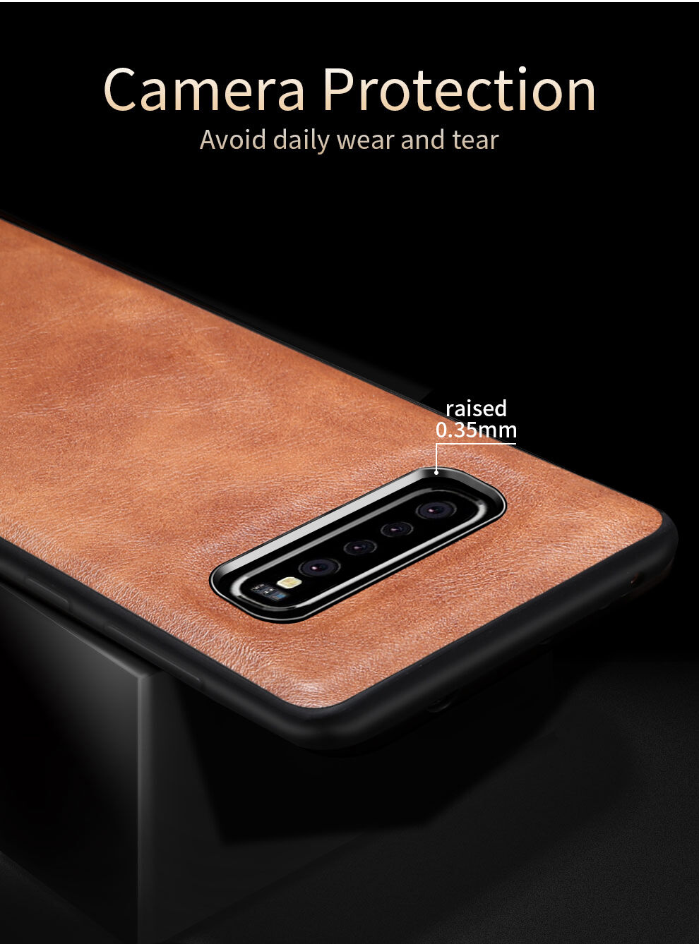 X-Level tok műbőr felülettel Samsung Galaxy S10 - barna