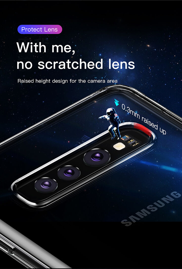 Baseus műanyag védő tok Samsung Galaxy S10 - transzparens