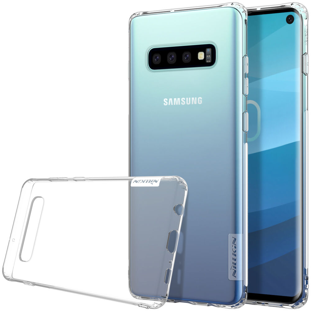 Nillkin transzparens tok puha műanyagból Samsung Galaxy S10 - arany