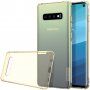 Nillkin transzparens tok puha műanyagból Samsung Galaxy S10 - arany