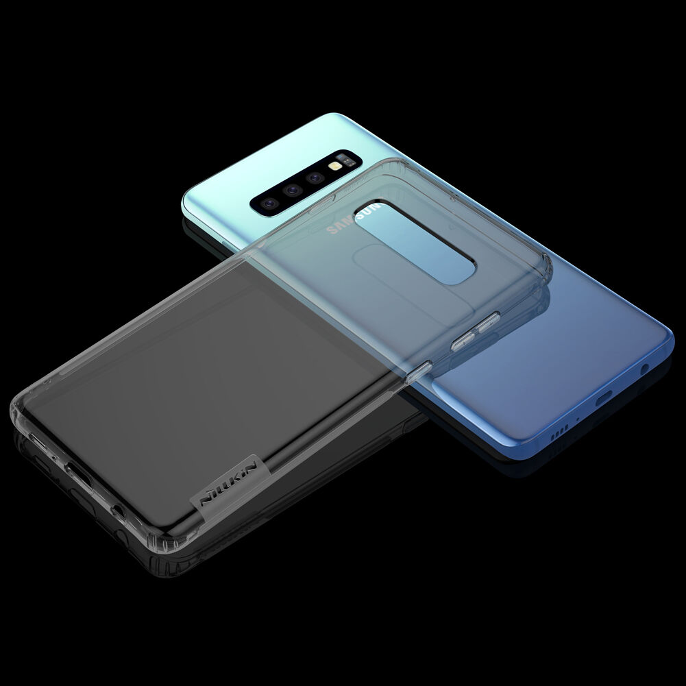 Nillkin transzparens tok puha műanyagból Samsung Galaxy S10 - arany